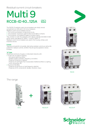 Multi 9 ID RCCB Residual current circuit breaker